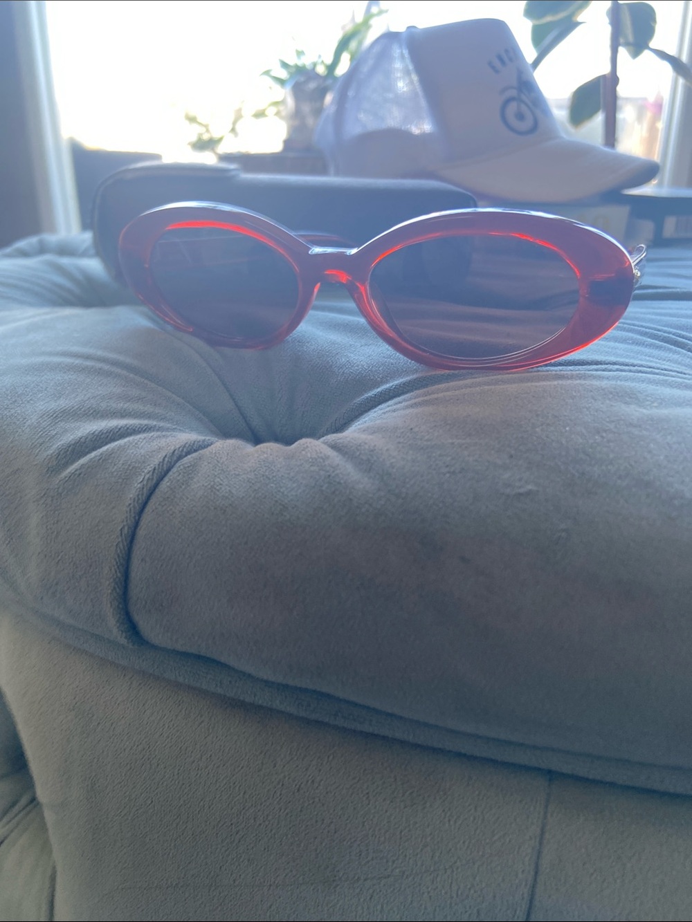 Crap Eyewear Women's Oval Sunglasses in Burgundy - Picture 7 of 7